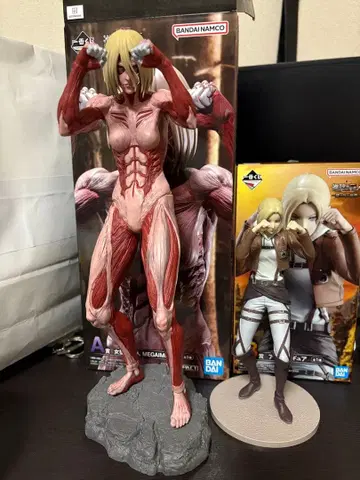 진격의 거인 제일복권 A상 암석형 거인 B상 애니 2종류 제일복권 피규어