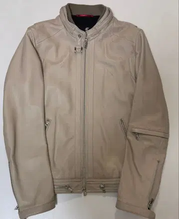 loveless 베이지 가죽 자켓