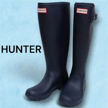 헌터 HUNTER 레인부츠 롱 네이비 색 22cm