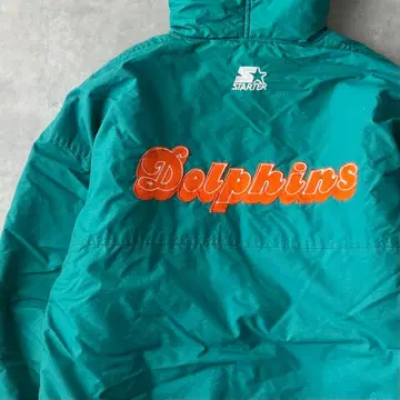 15070 STARTER 돌핀스 자수 패딩 자켓 NFL