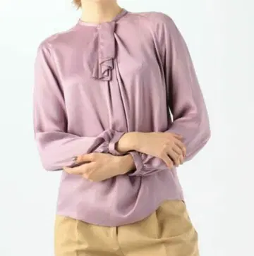 투모로우랜드 컬렉션 실크 블라우스 퍼플 36