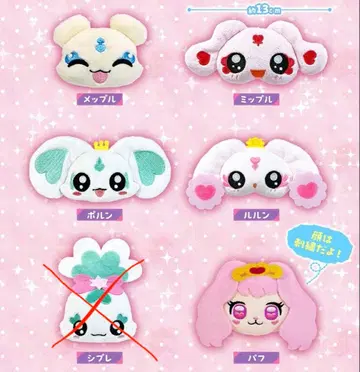 프리큐어 봉제 인형 클립 5종