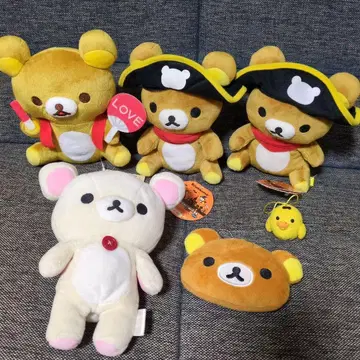 리락쿠마 코리락쿠마 키이로이토리 봉제 인형 마스코트