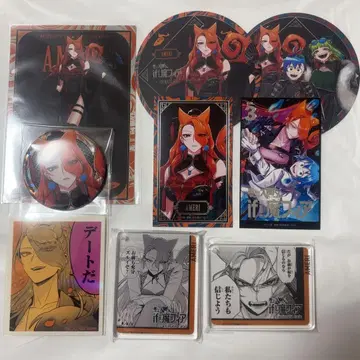 마이입마 마피아 아메리 애니카페 코롯타 캔뱃지 스티커 금박 카드