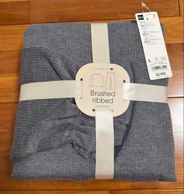 gu 브러쉬드 브라운 라운지 세트 긴팔 롱 팬츠 L