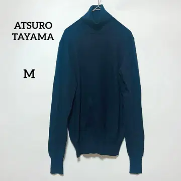 터틀넥 니트 [ M ] 네이비 [ ATSURO TAYAMA ] 새상품급
