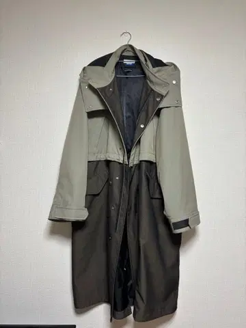 MAISON SPECIAL 모즈 코트 02 카키/블랙