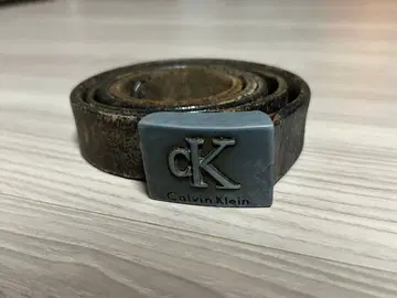 캘빈 클라인 블랙 가죽 벨트