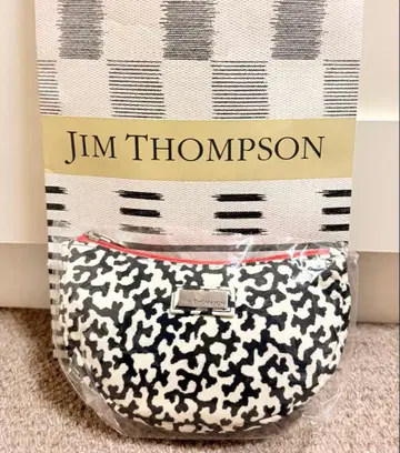 짐 톰슨 화이트 블랙 파우치 링 포함