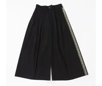 harapeco Eve 센터 프레스 와이드 팬츠