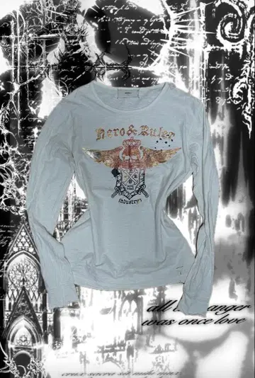 롱T 헤이세이 갸루 해골 y2k 시크 스타일