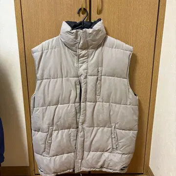 그레이 퀼팅 다운 베스트