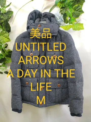 새상품급 유나이티드 애로우즈 아디인 더 라이프 다운 자켓 M 트위드