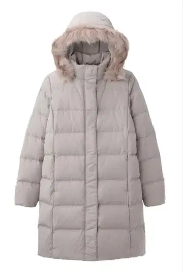 새상품급 GU 롱 다운 코트 그레이 S