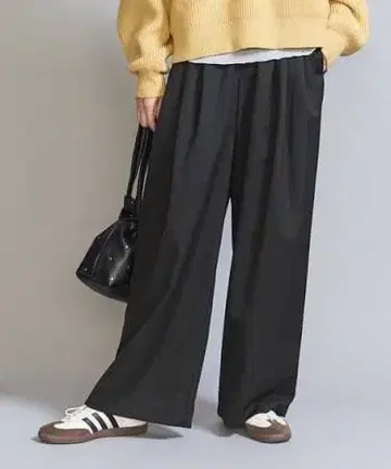 [ 미사용 새상품 ] BEAUTY&YOUTH 턱 와이드 팬츠