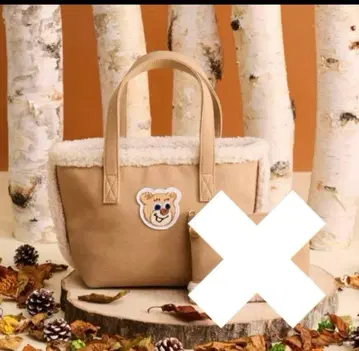 [ 미사용 새상품 ] 러브러리 바이 페이 올드 테디 와펜 보아 토트