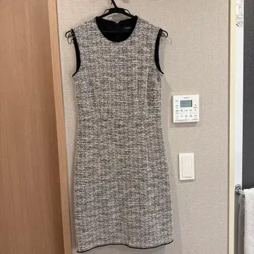 Theory 트위드 슬리브리스 원피스