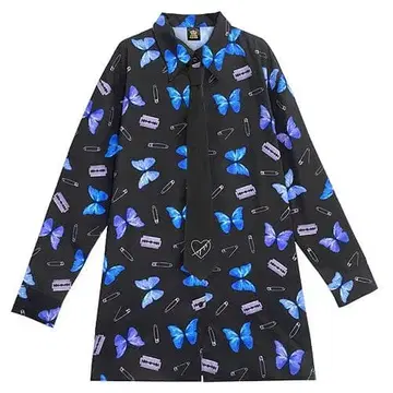 리슨 플레이버 위험한 모르포 올 패턴 셔츠