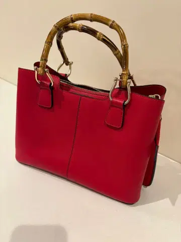 뱀부 토트백 빨간색