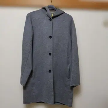 콩트와 드 코토니에 후드 부착 롱 코트 그레이 S 사이즈