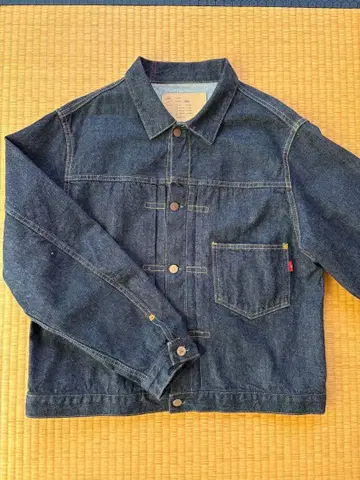 아나크로노옴 프론트 턱 데님 자켓