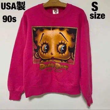 BETTY BOOP 베티부프 맨투맨 USA제 S 90s 빈티지