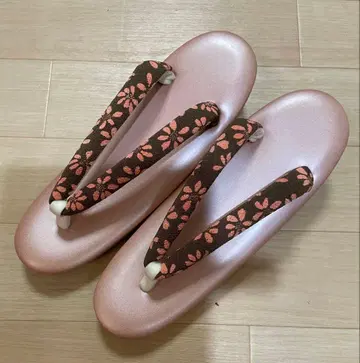 2 핑크 꽃무늬 조리 M 사이즈