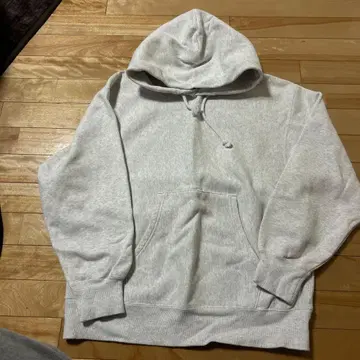 그레이 후드 부착 후드티