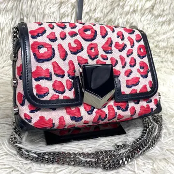 레어템 JIMMY CHOO 숄더백 로켓 쁘띠 레오파드 무늬
