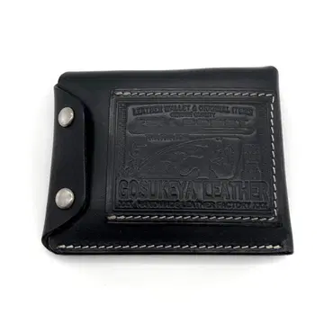 고스케야 가죽 라이더스 미니 지갑 블랙