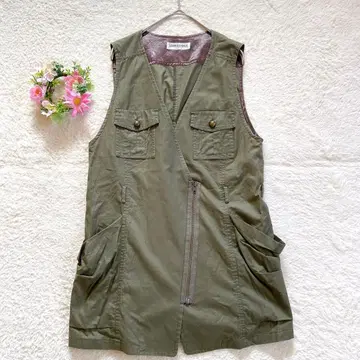 이토킨 [조르주레슈] 튜닉 베스트 지레 L 모스그린