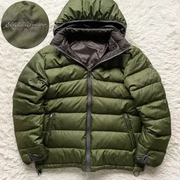 새상품급 00s 에디바우어 리버서블 후데트 다운 자켓 두툼함