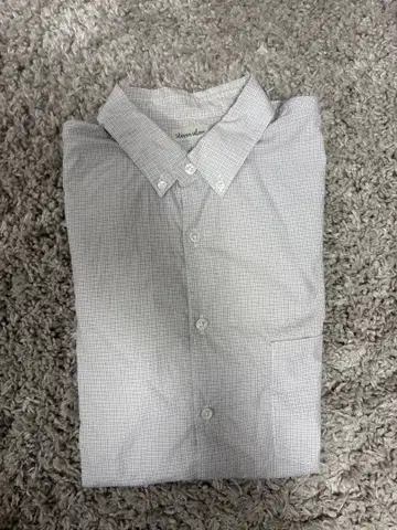 스티븐 앨런 체크 무늬 버튼 다운 셔츠 M