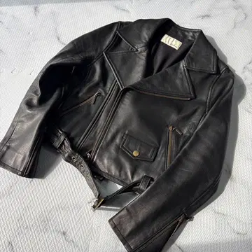새상품급 Lily Brown 릴리 브라운 램 가죽 라이더 자켓 블랙
