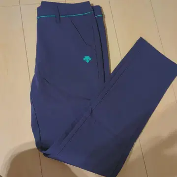 데상트 골프웨어 롱 팬츠 속기모 퍼플 블루