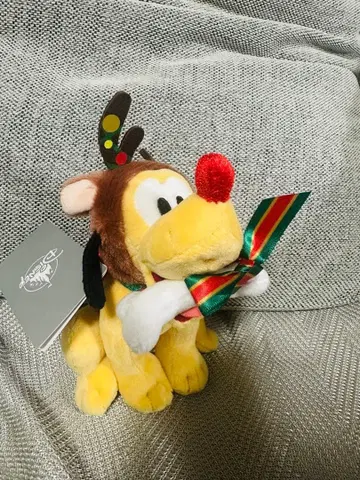 디즈니 스토어 플루토 봉제 인형 키링 키체인