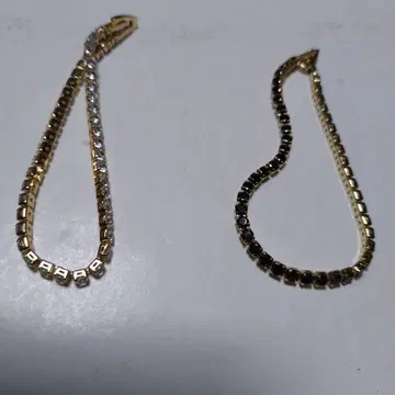 골드 후프형 팔찌 크리스탈 스톤 포함