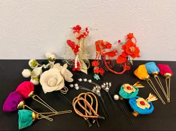 일본 의류 비녀 머리 장식 액세서리 어레인지 세트 다양한 디자인 펄