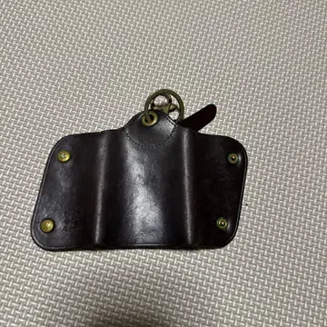 [ IL BISONTE ] 가죽 키케이스 다크 브라운