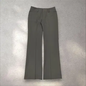 플레어 팬츠 슬랙스 부츠컷 그레이 깔끔한 성숙 캐주얼 y2k