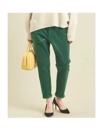 뷰티 앤 유스 코듀로이 테이퍼드 팬츠