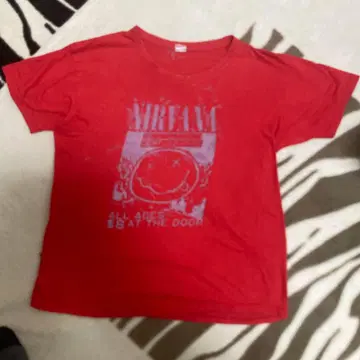 NIRVAM T셔츠 빨간색