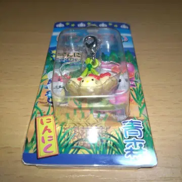 헬로키티 아오모리 한정판 마늘 지퍼 마스코트.