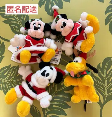디즈니 미키 미니 플루토 인형 배지 레트로