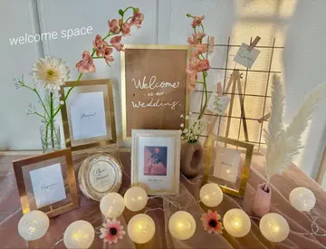 웰컴 스페이스 웰컴 보드 밀헤덴 펄 테이블 크로스 포함