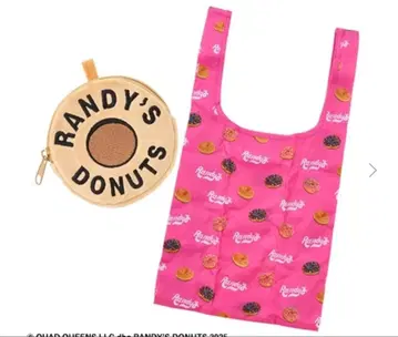 Randy's Donuts 도넛 패턴 에코백 플라자 한정판