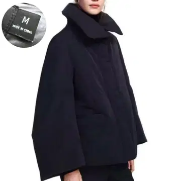 컨디션 최상 유니클로+J 하이브리드 다운 자켓 M 사이즈 블랙