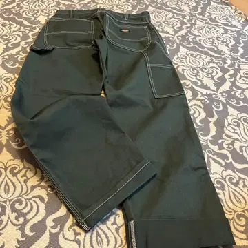 Dickies 다크 그린 워크 팬츠
