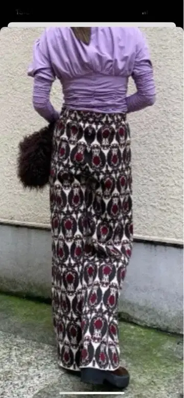 [ 즉시 발송 ] AMERI 아메리 니트 팬츠 M 와이드