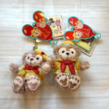 [ 새상품 ] 더피 셰리메이 봉제 인형 스트랩 세트 TDR 30주년